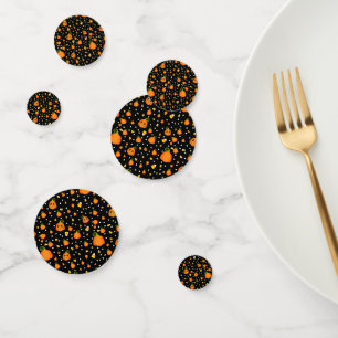 Whimsical Pumpkins & Candy Corn Fun Halloween Confetti