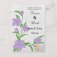  Whimsical Purple Blossom Wedding Station