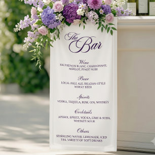 Whimsical Purple Floral Victorian The Bar Banner