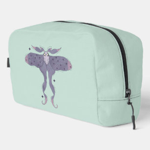 Whimsical Purple Moth with Star Sparkles  Dopp Kit