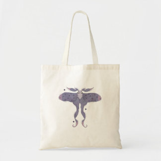 Whimsical Purple Moth with Star Sparkles Mystical  Tote Bag