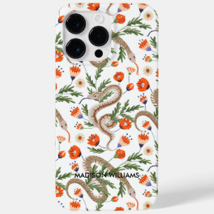 Whimsical Purple Snake & Botanical– Personalised  Case-Mate iPhone 14 Pro Max Case