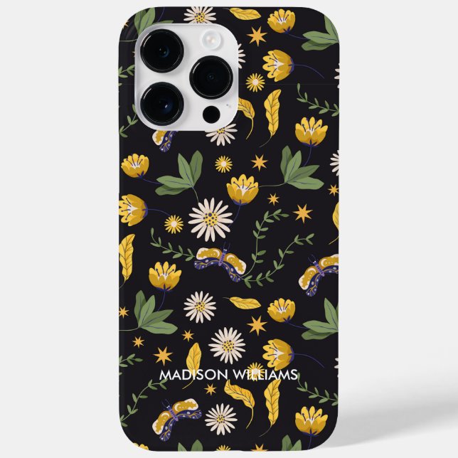 Whimsical Purple Snake & Botanical– Personalised  Case-Mate iPhone Case (Back)