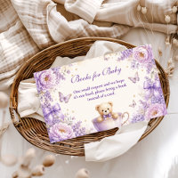 Whimsical Purple Teddy Bear  Books for Baby