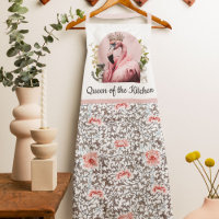 Whimsical Queen of the Kitchen Pink Flamingo