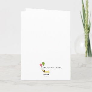 Whimsical Quirky Long Neck Cats Card