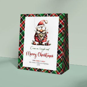 Whimsical Quirky Santa Christmas Holiday Bag