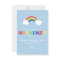 Whimsical Rainbow Birthday Party Invitation