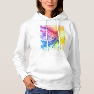 Whimsical Rainbow Fairy - Enchanted Cottagecore Hoodie