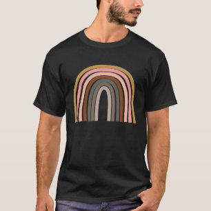 Whimsical Rainbow Illustration in Earthy Pastels U T-Shirt