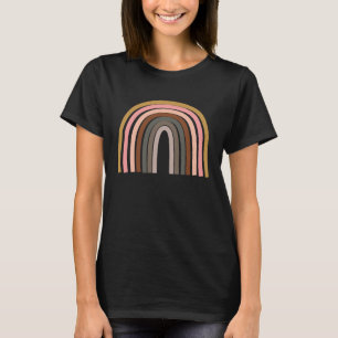 Whimsical Rainbow Illustration in Earthy Pastels U T-Shirt