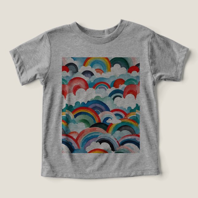 Whimsical Rainbows And Clouds (Design Front)