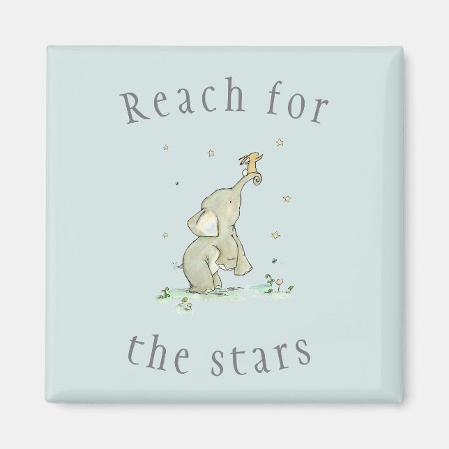 Whimsical Reach for the Stars Magnet (Front)