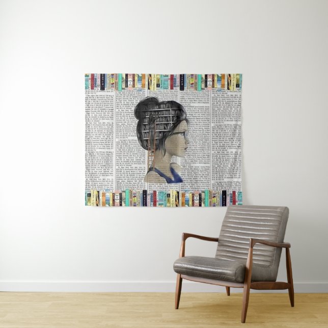 Whimsical Reading Nook Tapestry (In Situ (Horizontal))