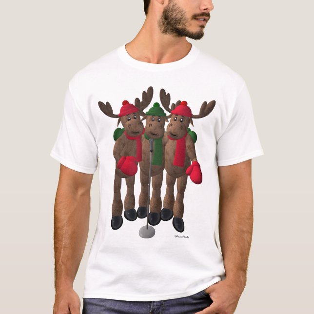 Whimsical Reindeer: The Moose Brothers T-Shirt (Front)