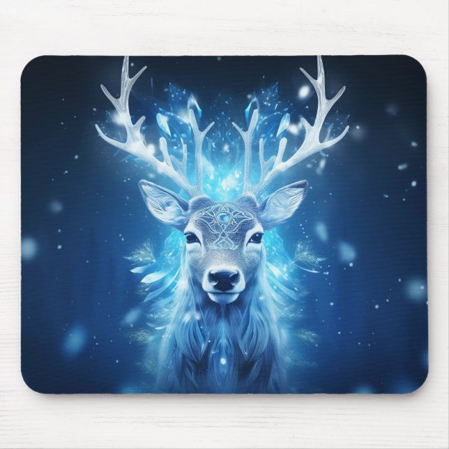 Whimsical Reindeer Wonderland  Mouse Pad (Front)