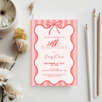 Whimsical Retro Border 30th Birthday Party