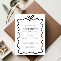 Whimsical Ribbon Bow 30th Birthday Party