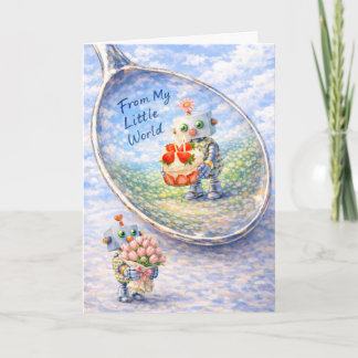 Whimsical Robot Birthday Card