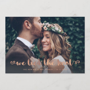 Whimsical Rose Gold   Photo Elopement Announcement