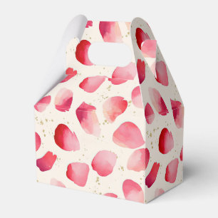Whimsical rose petals favour box