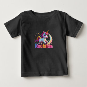 Whimsical "Roufaida" Fun & Playful Baby T-Shirt