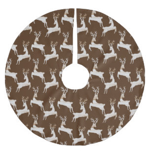 Whimsical Rustic Deer Tree Skirt