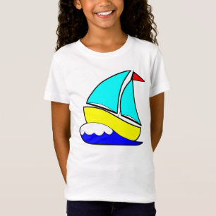 Whimsical Sailboat T-Shirt
