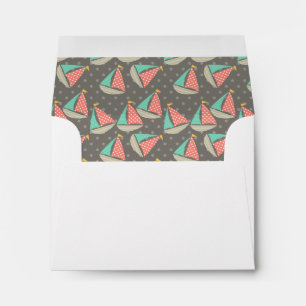 Whimsical Sailboats Envelope