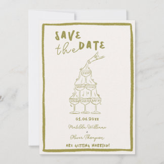 Whimsical Save The Date Invitation