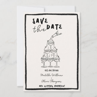 Whimsical Save The Date Invitation