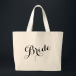 Whimsical Script Bride Bachelorette Tote Bag<br><div class="desc">Whimsical Script Bride Squad Bachelorette Tote Bag</div>