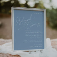 Whimsical Script | Dusty Blue Unplugged Ceremony
