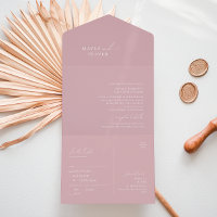 Whimsical Script | Dusty Rose Seal and Send