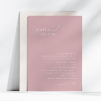 Whimsical Script | Dusty Rose Traditional Wedding