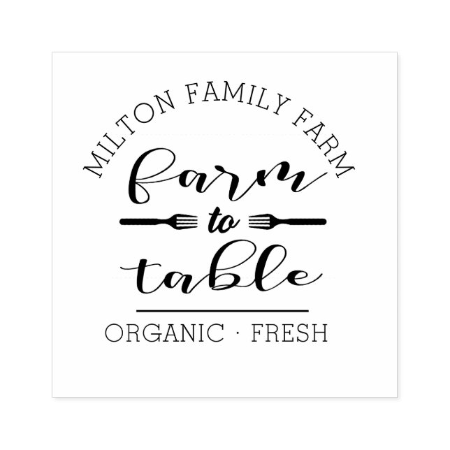 Whimsical script famhouse product stamp (Imprint)