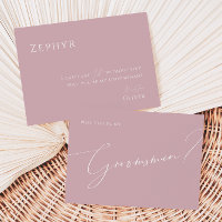Whimsical Script | Rose Groomsman Proposal Card