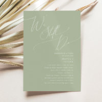 Whimsical Script | Sage We Still Do Vow Renewal