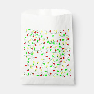 whimsical seamless christmas tree lights favour bags