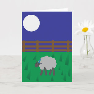 Whimsical Sheep Birthday, Happy Birthday to EWE Card