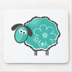 Whimsical Sheep Mouse Pad