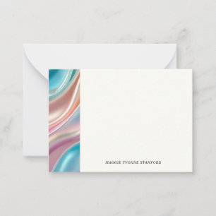 Whimsical Silk Detail Note Cards