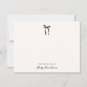 Whimsical simple bow, from the nursery of card