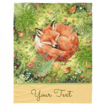 Whimsical Sleeping Fox | Forest Illustration Custo