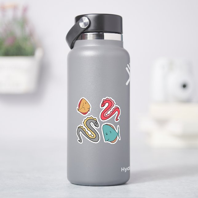 Whimsical Small fishes and Eels (HydroFlask)