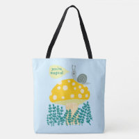 Whimsical Snail on Magical Mushroom CUSTOM