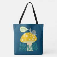 Whimsical Snail on Magical Mushroom CUSTOM
