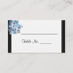 Whimsical Snowflake Tree Posh Wedding Place Cards