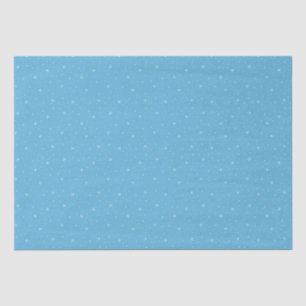 Whimsical Snowflakes Christmas Pattern in Blue Tissue Paper