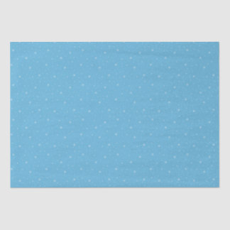 Whimsical Snowflakes Christmas Pattern in Blue Tissue Paper
